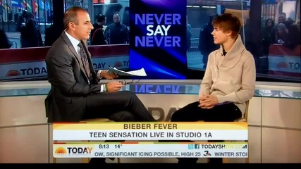 Justin Bieber on the Today Show 2011 