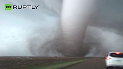 Giant Twister Rips Through Dodge City