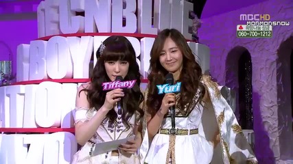 Tiffany & Yuri 's Mc-ing Cuts @ Music Core X - mas Special (24.12.2011)