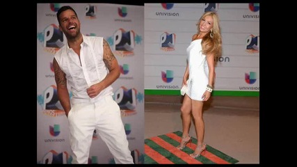 Thalia y Ricky Martin los mas bellos Premios Juventud