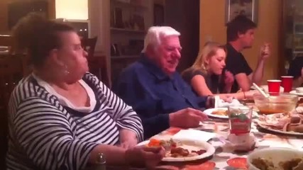 Uncensored Superpop Thanksgiving family fight crazy old man