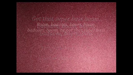 Nicki Minaj - Super Bass (lyrics)
