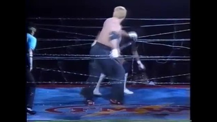 Fmw - Atsushi Onita vs Mitsuhiro Matsunaga (exploding Barbed Wire Boards & No Rope Barbed Wire)