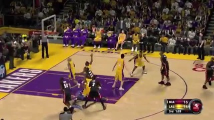 Nba 2k12 Gameplay : Miami Heat vs. L.a. Lakers
