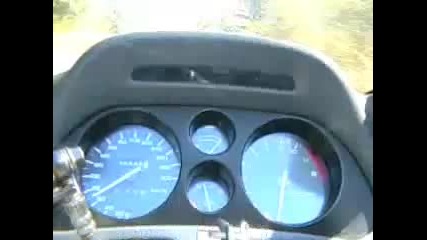 Pushing the old Honda Cbr 1000 