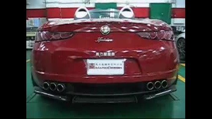 Alfa Romeo Spider 2.2 220hp exhaust sound 