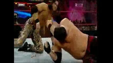 Wwe Judgment Day 2008 - Kane & Cm Punk vs John Morrison & The Miz ( Wwe Tag Team Championship ) 