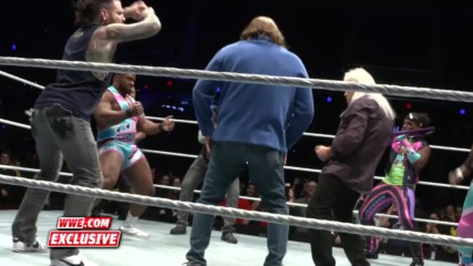 The New Day dance with The Hardys and The Rock 'n' Roll Express at Starrcade: WWE.com Exclusive, Nov. 25, 2017