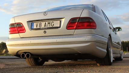 Нереален звук от Mercedes E55 Supercharged Exhaust