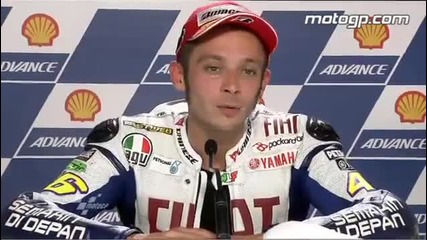 Valentino Rossi interview after the Sepang 2010 