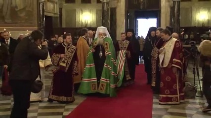 Богослужение в храма "Св. Александър Невски" на Велики четвъртък