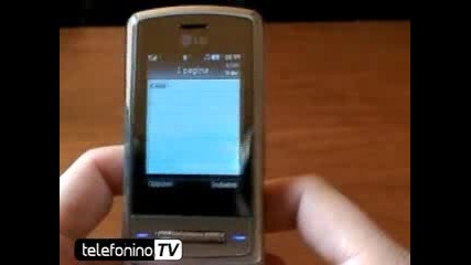 La videoprova del nuovo telefonino Lg Shine Ke970 Lg Ke970