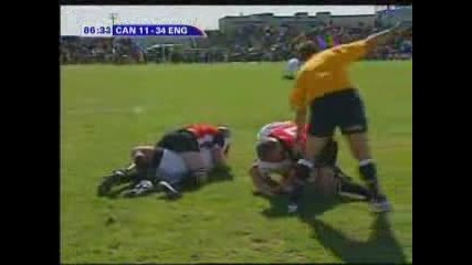 Rugby Fight - Canada V England
