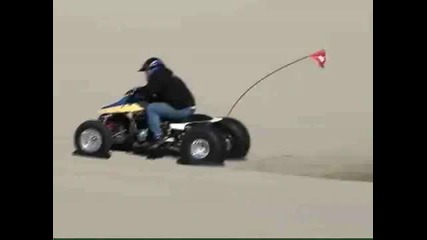 Gsxr 1100 quad racing a R1 Banshee