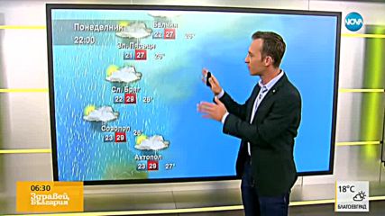 Прогноза за времето (23.07.2018 - сутрешна)