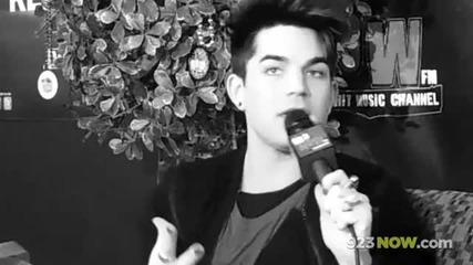 Adam Lambert In 92.3 Now studio with Sarah Lee Interview