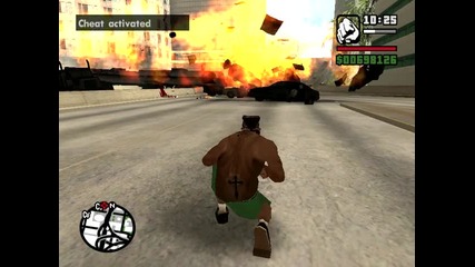 Gta San Andreas взив с чийт