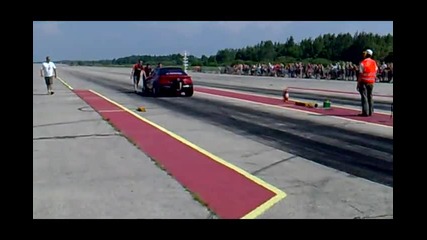 1200+hp Paf-x Audi S2 Coupe 1_4mile solo race