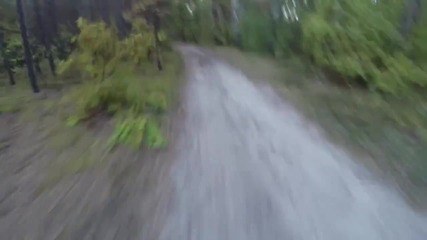 Bear Attack, Man is trying to run away from attacking Bear- Gopro