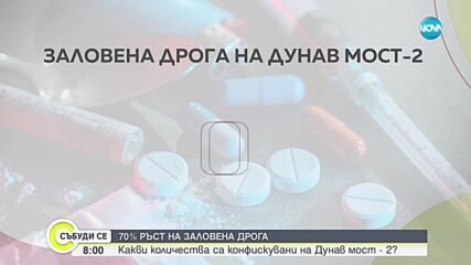 70% ръст на заловената дрога: Какви количества са конфискувани на „Дунав мост 2”