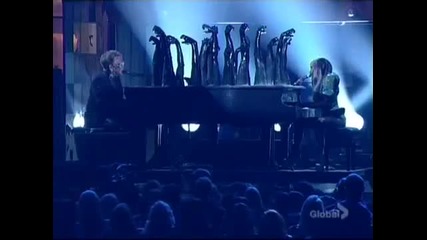 Lady Gaga and Elton John 52nd Annual Grammy 2 2 2010 