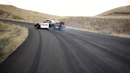Police Mustang vs 2 Ghost Rider Chase