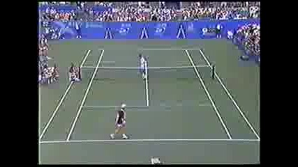 Pete Sampras Flying