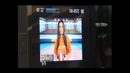 Dragana Mirkovic - Making of volleyball advertising video - (TV Dm Sat)