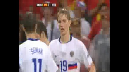 Spain - Russia 3:1 Гол На Павлюченко