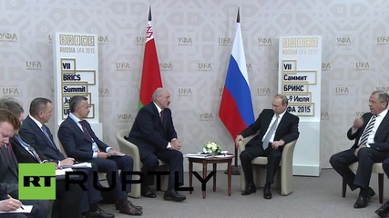 Russia: Putin meets Belarusian President Lukashenko on sidelines of BRICS summit