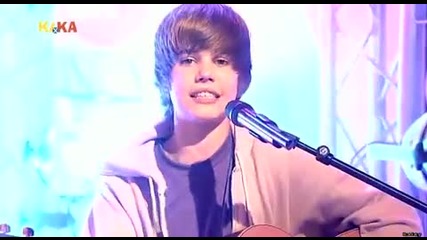 Прекрасно изпълнение на Justin Bieber - One Time ( Acoustic Live ) 