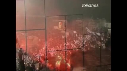 Paok - Panathinaikos 21.02.10 Ultras Paok 