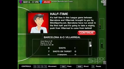 stick football la liga barcelona - villarreal