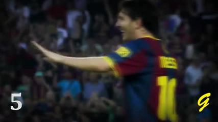 Lionel Messi - Top 10 Goals - 10/11