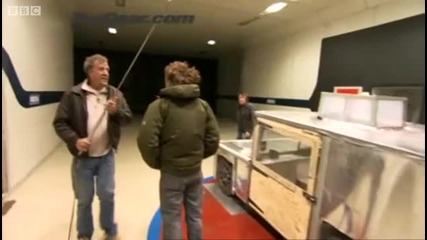 Electric car wind tunnel out - take - Top Gear - Bbc 