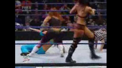 The Bella Twins Michelle Mccool Vs Maryse Natalya Victoria