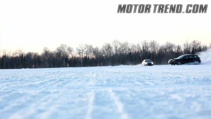 Снежен Дрифт - Subaru Impreza Vs Mitsubishi Lancer Evo ! 