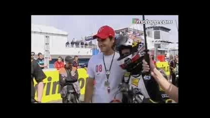 Federer meets Motogp aces 