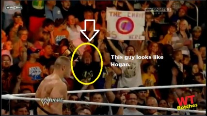 Hulk Hogan in a Wwe crowd.