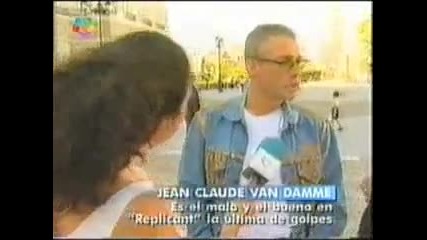 Жан - Клод Ван Дам в Мадрид и говори за филма си Двойник