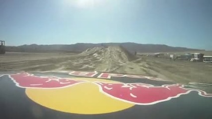 Travis Pastranas World Record rally jump - Crash @ practice
