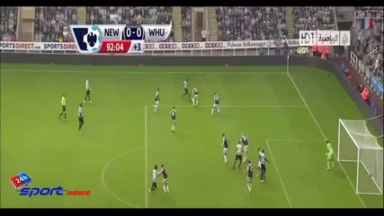 Нюкасъл 0:0 Уест Хям 24.08.2013