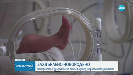 Какво е състоянието на новороденото, изоставено в храсти в дуловско село