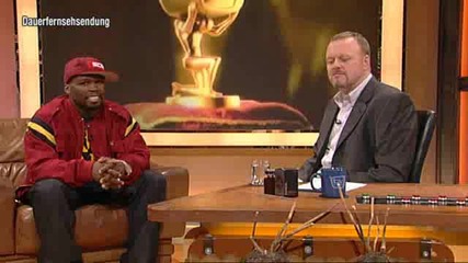50 Cent On A German Tv Show! (host Drinks The Whole Power By 50 Cologne & More) 