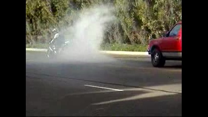 Yamaha R1 Burnout