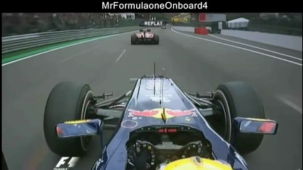 F1 Гран при на Белгия 2011 - Webber изпреварва Alonso по изключителен начин [hd]
