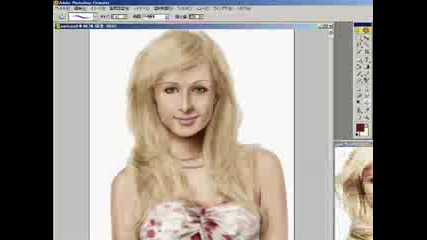 Paris Hilton - Painting with photoshop