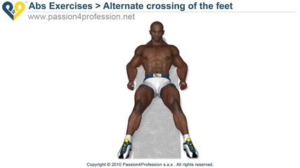 Alternate crossing of the feet - Lower Abs 