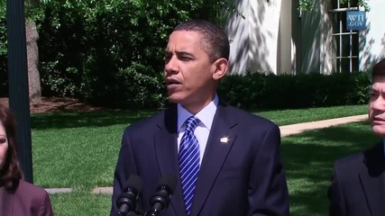 President Obama on April Jobs Numbers 