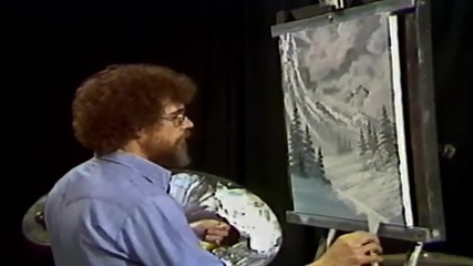 S01 Радостта на живописта с Bob Ross E04 - зимна мъглявина ღобучение в рисуване, живописღ